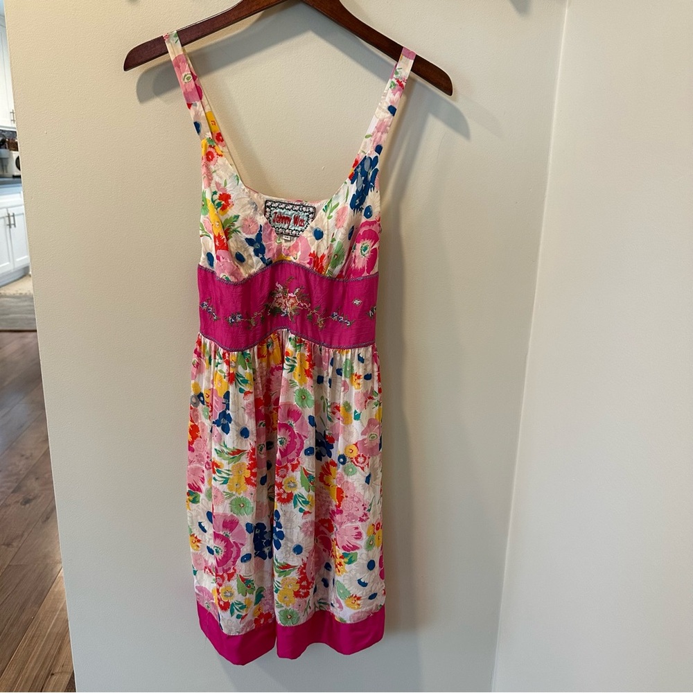 Johnny Was Hanna Folk Floral Embroidered Dress